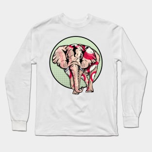 Painted Elephant Long Sleeve T-Shirt